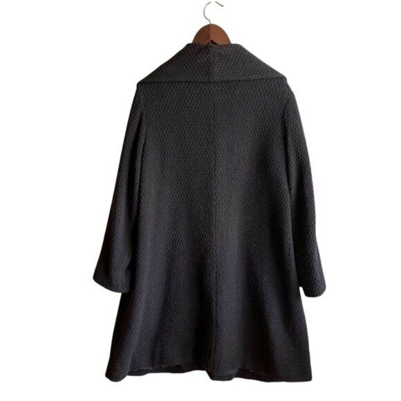 Eileen Fisher Wrap Jacket Size Small Soft Black - Picture 4 of 13